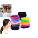 100Pcs hair elastics for woman / girl Headbands for ponytail Scrunchie Hair D5O8