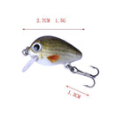 5PCS/Lot 1.5g 2.7cm Topwater 0.1-0.5m Wobbler Mini Crankbait 5 pcs Baits wi