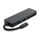 new type-c to USB3.0HUB hub SD/TF camera reader with PD charging four-in-on