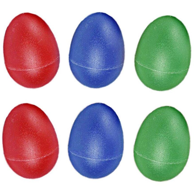 18pcs Egg Shakers Plastic Egg Music Shakers for Kids Maracas Eggs Percussio