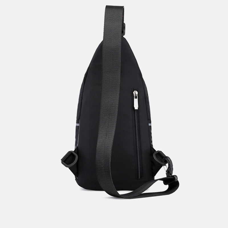 Men Nylon Sling Chest Handbag School Backpack Shoulder Bag Travel Messenger