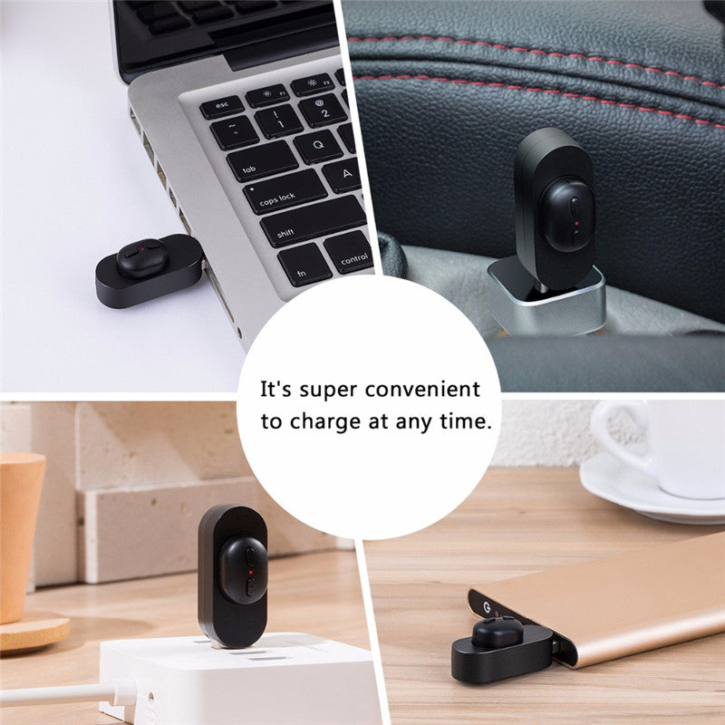 Wavefun Micro Mini USB Earphone Bass Sports Wireless bluetooth 5.0 Headphones With Mic for IPhone Xiaomi