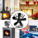 IPRee 8.8inch 5 Blades Fireplace Fan Wood Burner Stove Thermal Heat Power Fan