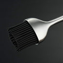 Heavy-Duty BBQ Basting Brush Silicone Bristles with 12 Inch Stainless Steel