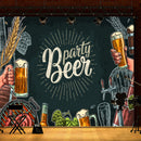 7x5FT Bear Drinking Party Theme Photography Backdrop Studio Prop Background