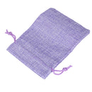Lot of 10pcs Jewelry Bag Gift bag Sliding cord burlap bag-Purple H5N3