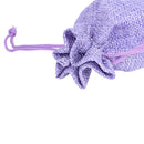 Lot of 10pcs Jewelry Bag Gift bag Sliding cord burlap bag-Purple H5N3