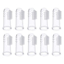 10 Pieces Soft Silicone Pet Finger Toothbrush, Tooth Cleaner Dog Cat Teeth