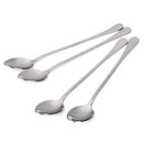 Set of 4 Super Long Stainless Steel Coffee Spoons