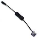 30cm DC5521 to 4Pin CPU Cooling Fan Adapter Cable 12V Power Adapter Extension Cable with Switch Lead Wire