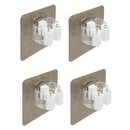 Broom Mop Holder, Broom Gripper Holds Self Adhesive Reusable No Drilling SupH5R9