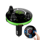 Bakeey 2.1A 3.5mm AUX Dual USB Digital Display bluetooth FM Transmitter Fast Charging USB Car Charger For iPhone 8Plus XS 11Pro Huawei P30 S10+