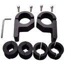 2pcs Roof Bars LED Light Bracket Roll Bar Clamps Tube Clamp for Roll Cage B