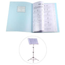 A4 Display Book Folder,Paper Storage Folder Plastic 20 Pockets(Blue) B8B5