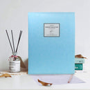 A4 Display Book Folder,Paper Storage Folder Plastic 20 Pockets(Blue) B8B5