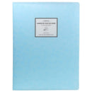 A4 Display Book Folder,Paper Storage Folder Plastic 20 Pockets(Blue) B8B5