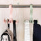 Rotated Storage Rack Bag Hanger Plastic Clothes Rack Creative Tie Closet Hanger Wardrobe Organizer