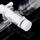 24/29Glass Adapter VacuumFlowControlAdapterwithPTFEStopcockMaleGroundJointtoStraightHoseConnection