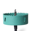Drillpro 45-100mm M42 HSS Hole Saw Cutter Aurora Green Metal Tip Drill For Aluminum Iron Wood Drilling