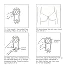 Electric Chest Enlarger Massager Magnet Breast Enhancer Vibrating Enhancement w/2 Chest Pads