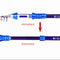 ZANLURE 1.5m/1.8m/2.1m/2.4m High Carbon Telescopic Fishing Rod Set Portable Fishing Pole Set