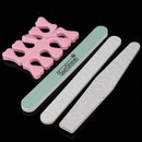 Acrylic Powder Nail Art Set Pink False Nail Art Cutter Liquid Pump Dispenser Sanding File