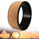 KALOAD 13in Yoga Wheel Natural Roller Cork Fitness Yoga Ring Exercise Tools