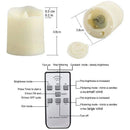 Flameless Candles,Newest Remote Control LED Flickering Candles Battery Oper