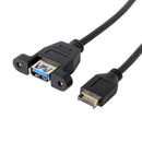 USB 3.1 Front Panel Header to USB 3.0 Type-A Female Extension Cable 50cm Pa
