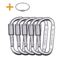 Aluminum alloy D Ring Clip D Shape Super Durable Strong and Large Carabiner