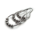 14 pcs x Shower Curtain Hooks Rings Roller Balls Chrome Stainless Steel Rus
