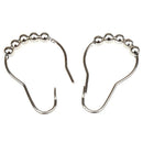14 pcs x Shower Curtain Hooks Rings Roller Balls Chrome Stainless Steel Rus