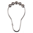 14 pcs x Shower Curtain Hooks Rings Roller Balls Chrome Stainless Steel Rus
