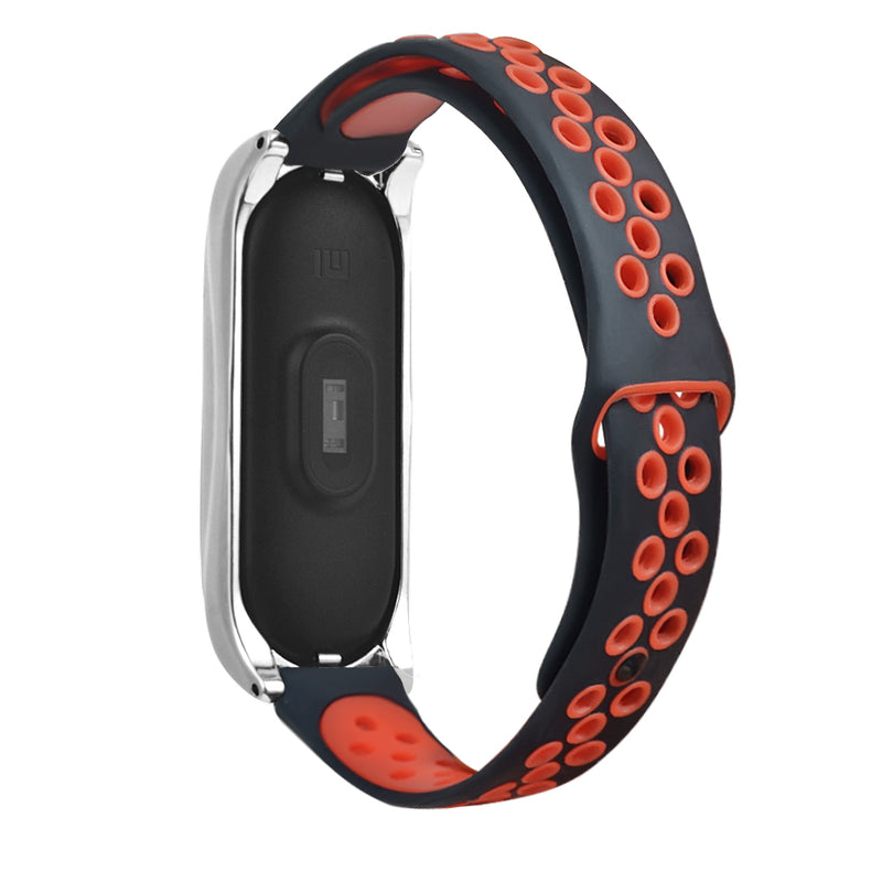 Bakeey Metal Shell Air Hole Watch Band Soft Wrist Band for Xiaomi Mi Band 3