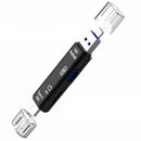 5-in-1 Multifunctional OTG Card Reader Micro-SD / SD Card / USB Reader Supp