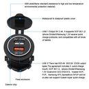 Quick Charge 3.0 USB Charger Socket IP66 Waterproof Dual USB Car Power Outl