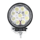 27W 9 LED Flood/Spot Beam Round Work Light Bar Ultra Thin Motorcycle Offroad Lamp Car Truck ATV