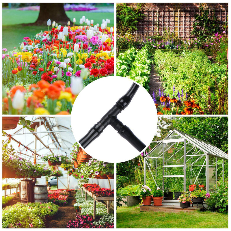 10M/20M Drip Irrigation Lawn Spray System Dripper 360Adjustable Garden Hose DIY Micro Irrigation