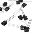 10Pcs TO-92 Triode Transistor BC547 BC557 NPN PBP Low Power Transistors