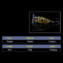 1PCS Fishing Lure Cicada Floating Artificial baits Bait Pesca Fish Popper L W9C6