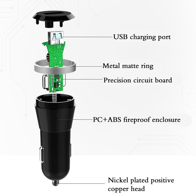 9V2A USB Car Charger 1 Port 18W Fast Car Charging Dedicated QC3.0 Chargers  H9A2
