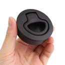 4Pcs Round Black Flush Pull Slam Latch for RV Boat Marine Deck Hatch Door R R6S3