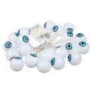 Specter Skeleton Ghost Eyes Pattern Halloween LED String Light Holiday Funny Party Outdoor Indoor Decoration