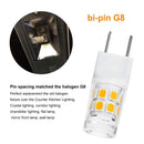 LED G8 Light Bulb, G8 GY8.6 Bi-pin Base LED, Not Dimmable T4 G8 Base Bi-pin E3G4