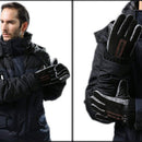 Men's Winter Leather GlovesThick Warm Fleece Windproof Gloves Cold Proof Th