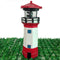 Solar LED Lighthouse Waterproof IP67 Automatical Rotating Light Beam Decoration Tower Lamp