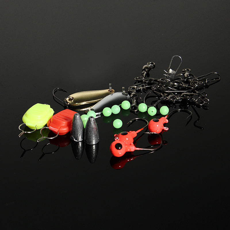 ZANLURE 101Pcs Fishing Lure Spinners Plugs Spoons Soft Bait Pike Trout Salmon+Box Set