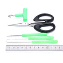 Baiting Needle & Drill Set 5 Piece Carp/Coarse Fishing Tackle Braid Scissor