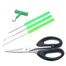 Baiting Needle & Drill Set 5 Piece Carp/Coarse Fishing Tackle Braid Scissor
