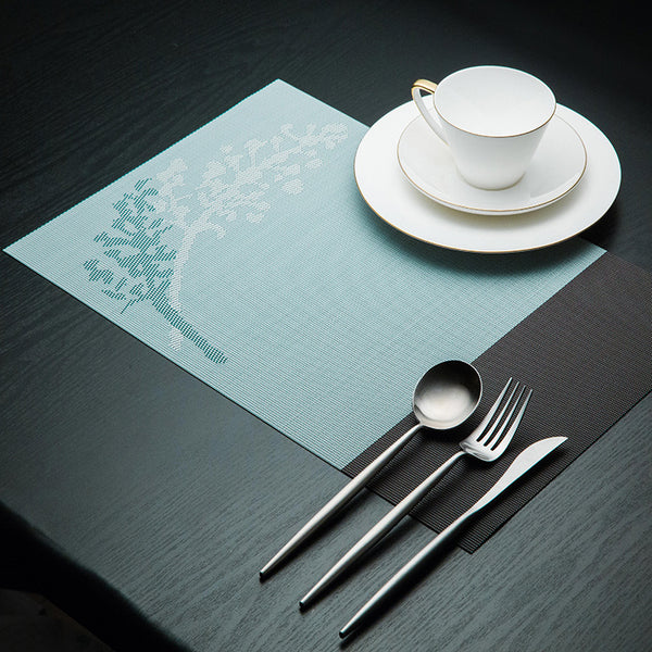 KCASA Placemat Fashion Pvc Dining Table Mat Disc Pads Bowl Pad Coasters Waterproof Table Cloth Pad S